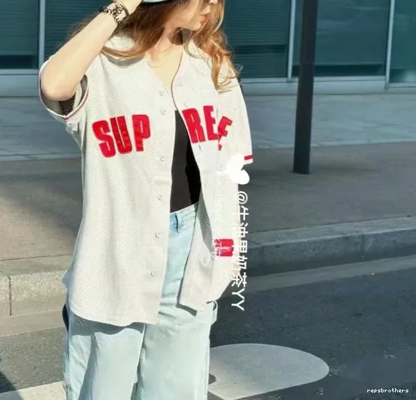 24SS short sleeved BASEBALL baseball suede MESH mesh JERSEY ULTRASUDE 0513